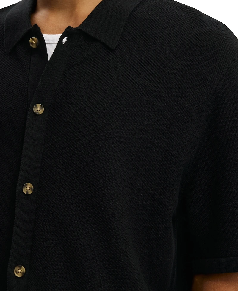 Cotton On Men's Classic Box-Fit Knit Short-Sleeve Shirt