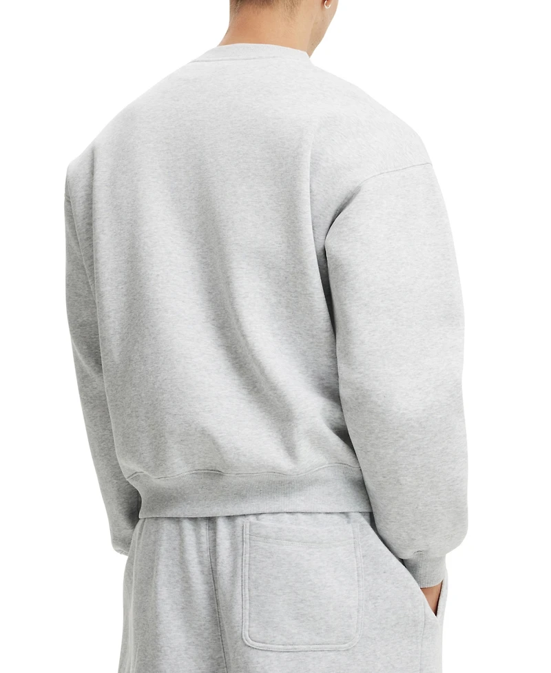 Cotton On Men's Modern Box-Fit Crewneck Sweatshirt