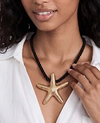 Ettika Gold-Tone Starfish Statement Pendant Necklace