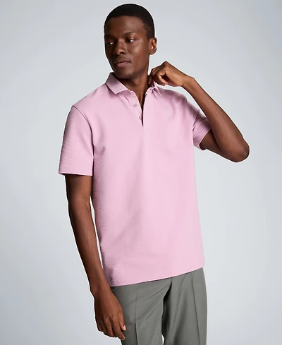 Kenneth Cole Men's Cotton-Blend Short-Sleeve Polo Shirt