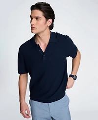 Kenneth Cole Men's Cotton Short-Sleeve Polo Sweater