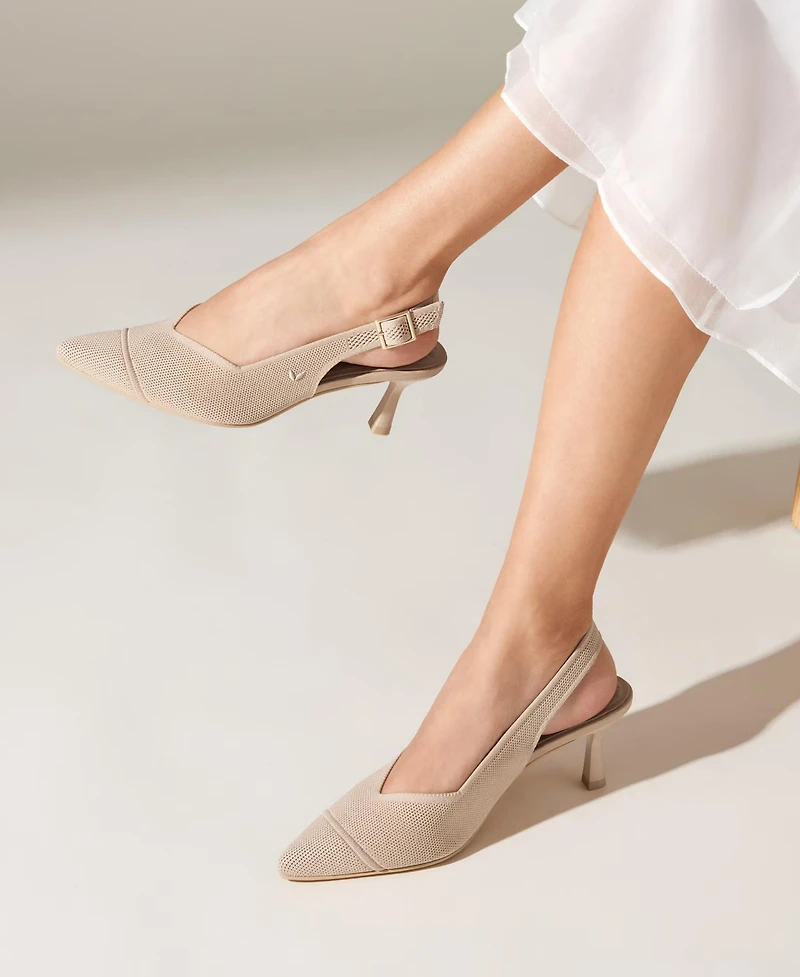 Vivaia Women's Addison Pointed-Toe Slingback Heels Sandals