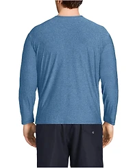 Lands' End Big & Tall SunShade Upf 50 Long Sleeve Swim Tee Rash Guard