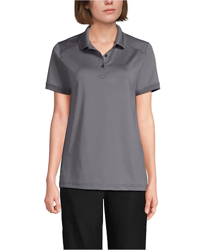 Lands' End Women's Short Sleeve Rapid Dry Polo Shirt