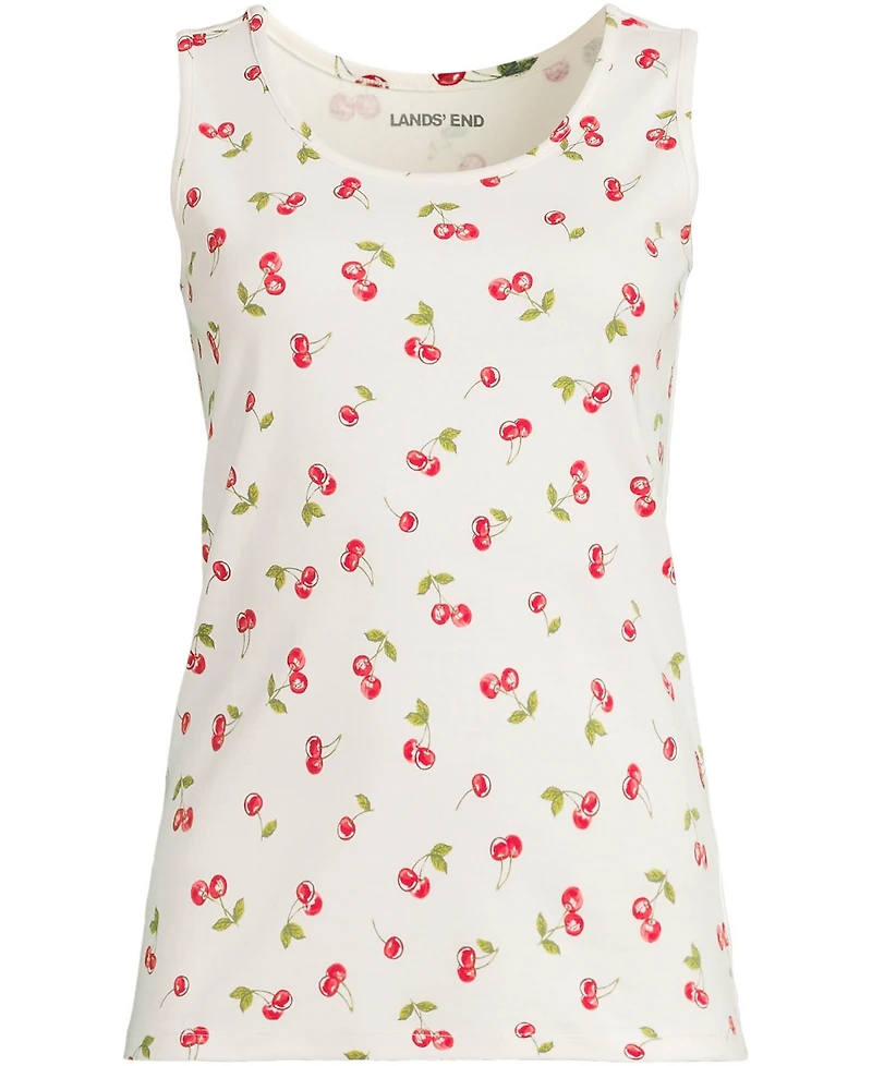Lands' End Women's Tall Cotton Tank Top