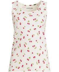 Lands' End Women's Tall Cotton Tank Top