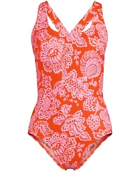 Lands' End Women's Adjustable V-neck Underwire Tankini Swimsuit Top Straps