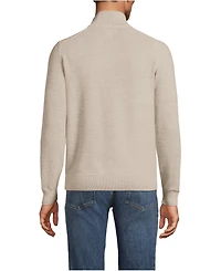Lands' End Men's Long Sleeve Summer Weight Quarter Zip