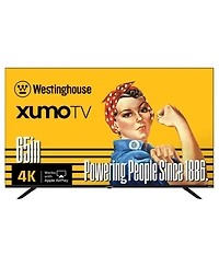 Westinghouse 65" 4K Uhd Xumo Smart Tv with HDR10, Dolby Vision, Voice Remote, Wi-Fi, Apple HomeKit