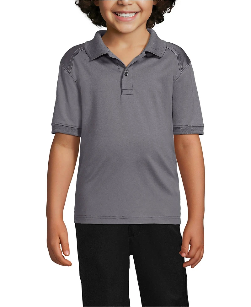 Lands' End Girls Short Sleeve Rapid Dry Polo Shirt