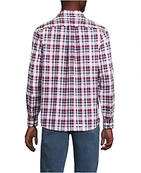Lands' End Men's Long Sleeve Madras Shirt