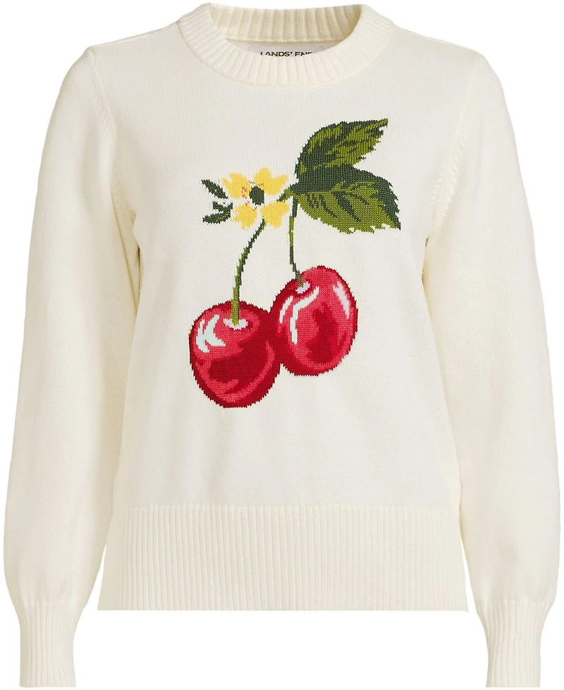 Lands' End Women's Drifter Jacquard Sweater