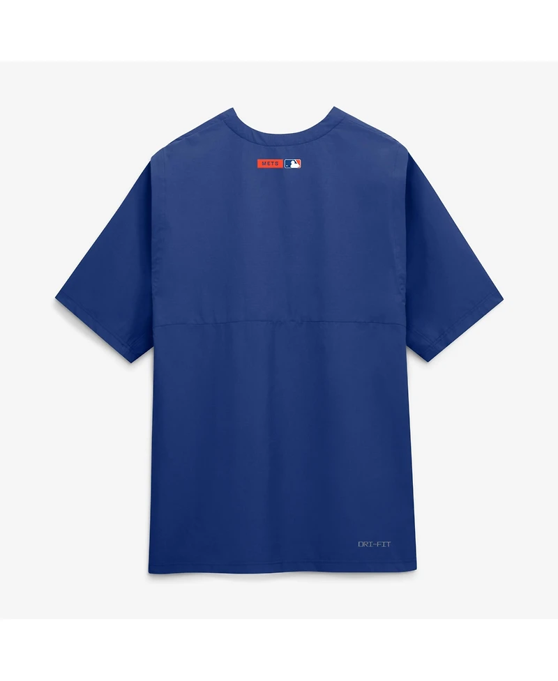 Nike Men's Royal New York Mets Authentic Collection Dri-fit Quarter-Zip Windshirt
