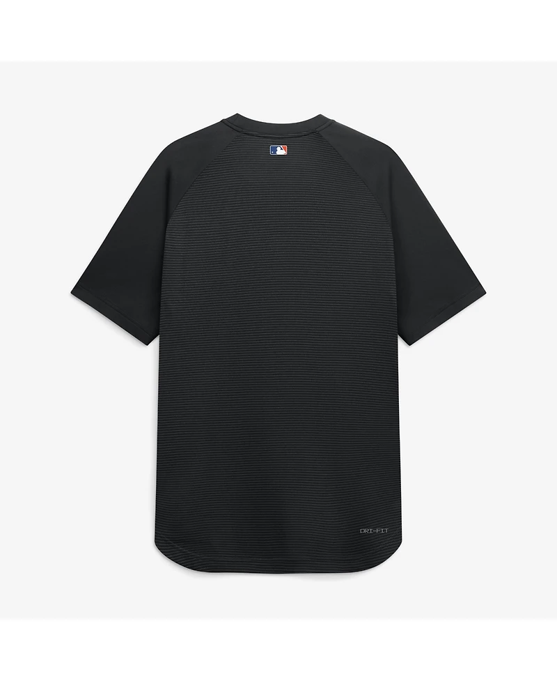 Nike Men's Black New York Mets Authentic Collection Batting Practice Pre-Game Raglan Dri-fit T-Shirt