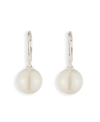 Lauren Ralph Lauren Silver-Tone Imitation Pearl Drop Earrings