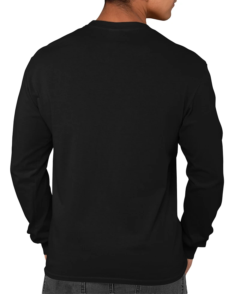 La Pop Art Men's Music Notes Heart Word Long-Sleeve T-Shirt