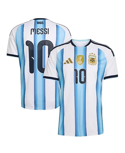 Adidas Men's Argentina National Team Lionel Messi White Fifa x World Cup 2026 Home Replica Jersey