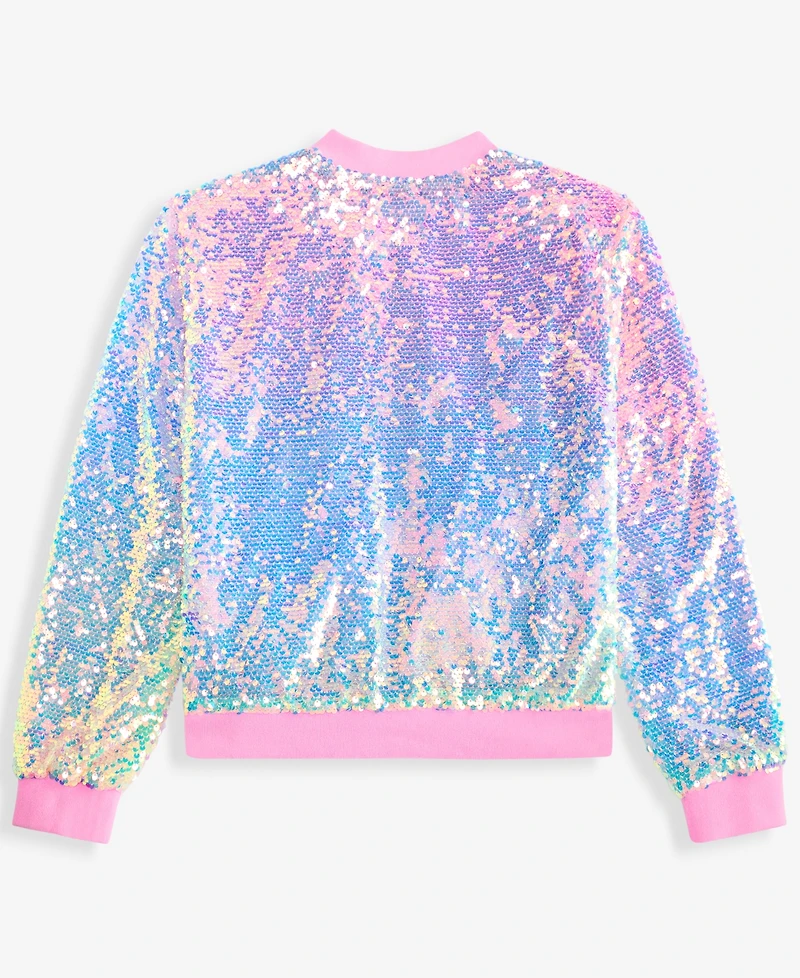 Epic Threads Girls' Xs-xl Sequin Bomber Jacket, Macy's Exclusive