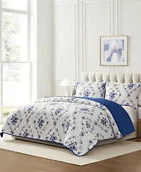 Chelsea Loft Pinsonic Floral Reversible -Pc. Quilt Set