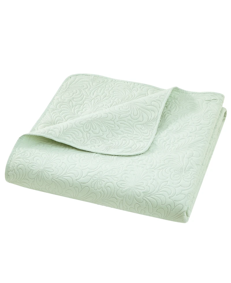 Chelsea Loft Pinsonic Floral Embossed 3-Pc. Quilt Set