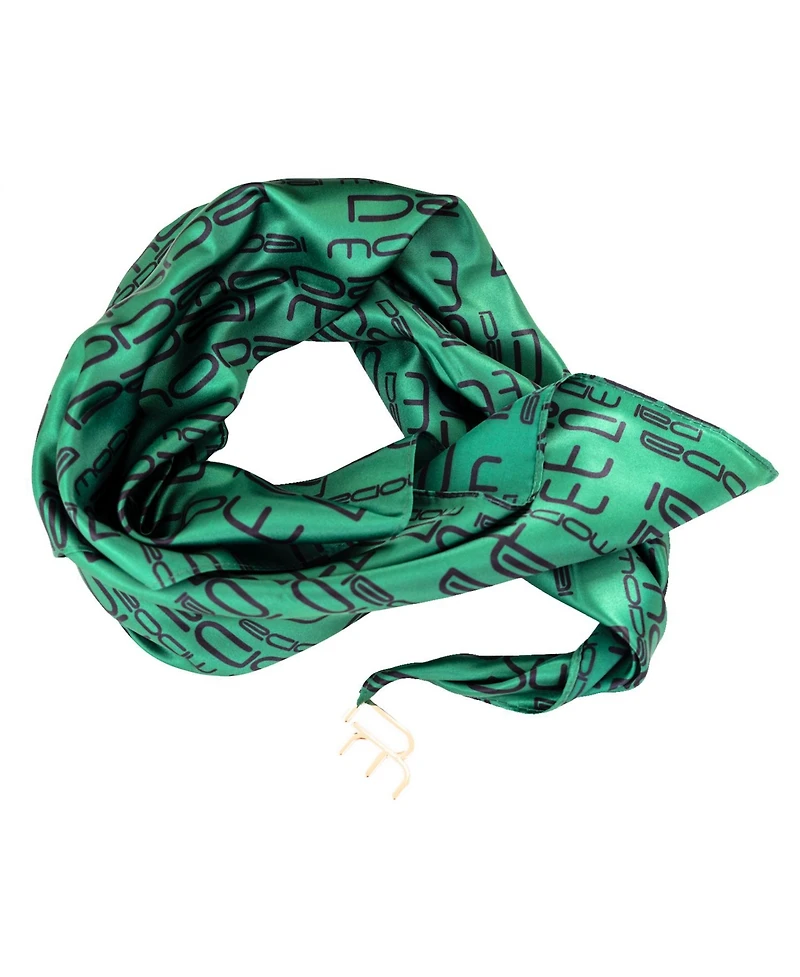 Dai Moda Dm Logo Versa Scarf with logo hardware