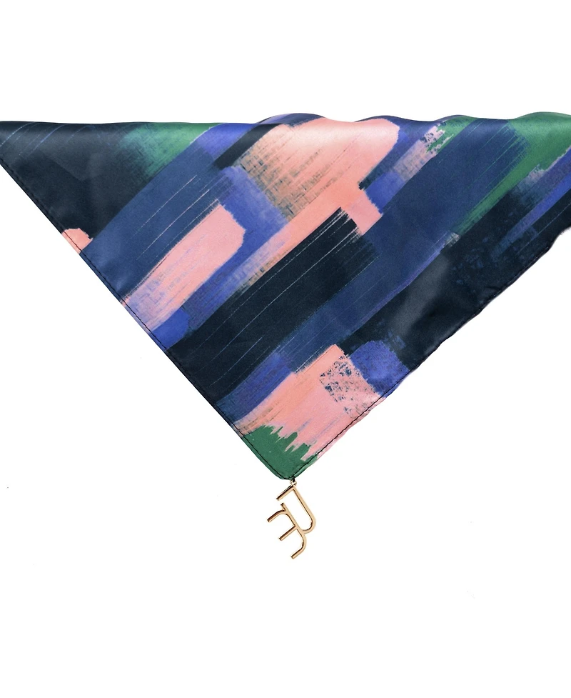 Dai Moda Zion Print Versa Scarf with logo hardware