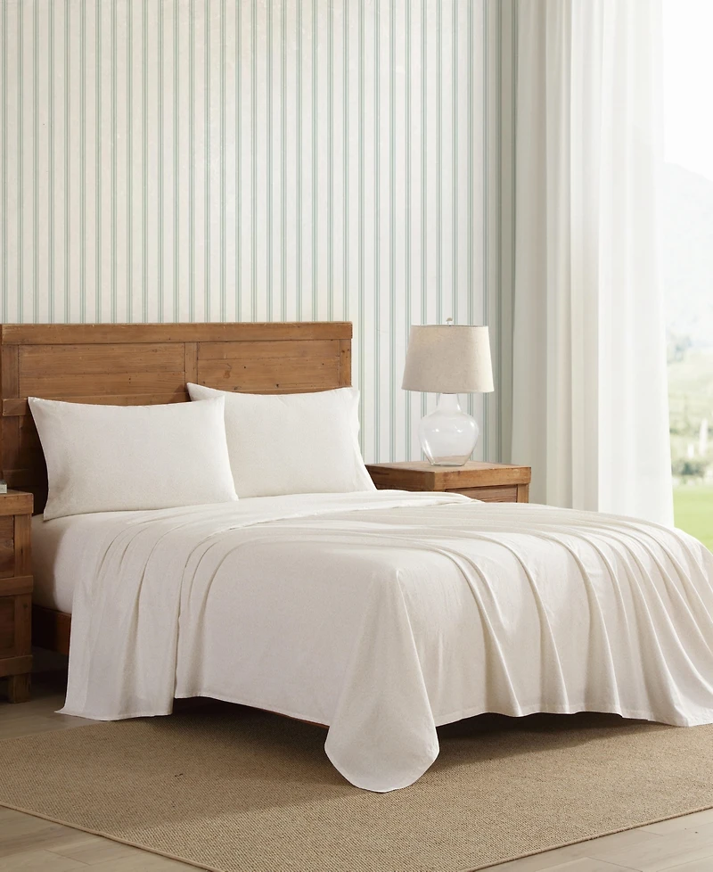 Laura Ashley Chelsie Vine Cotton Percale 3-Pc. Sheet Set, Twin Xl