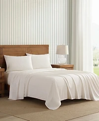 Laura Ashley Chelsie Vine Cotton Percale 3-Pc. Sheet Set, Twin Xl