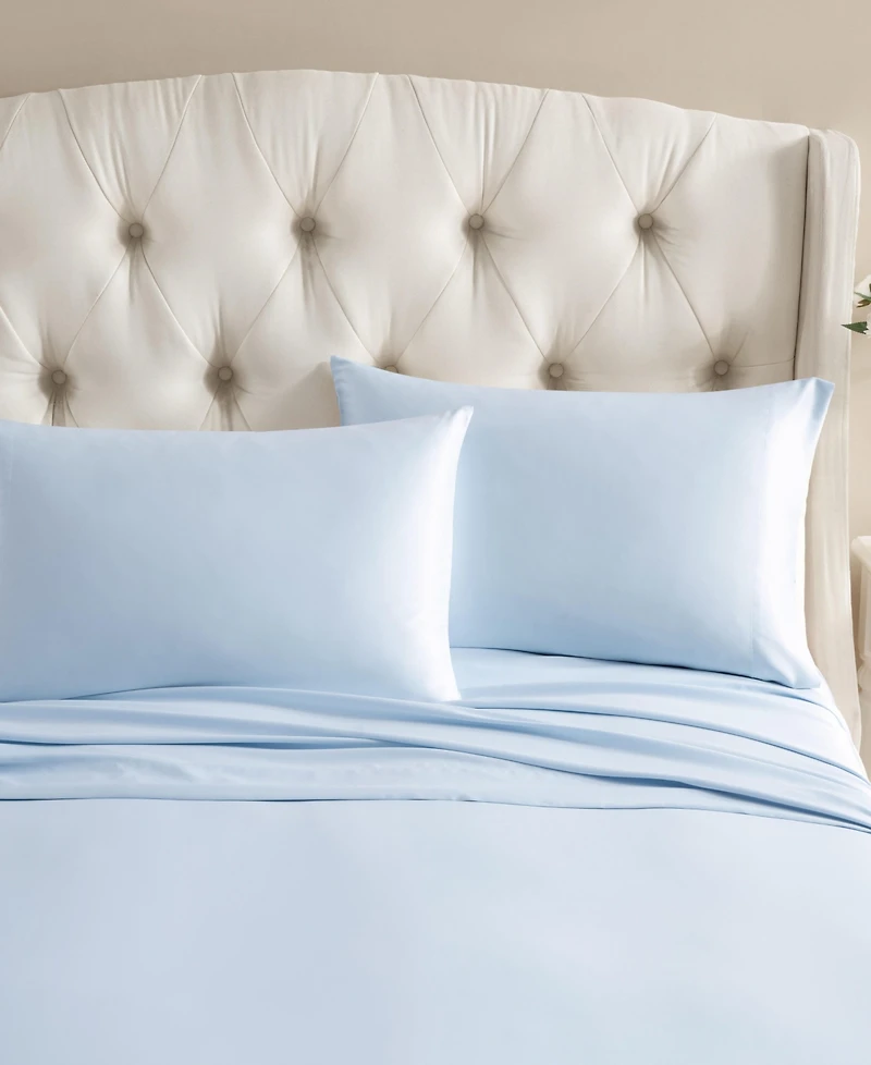 Laura Ashley Solid Satin Bliss Pillowcase Pair