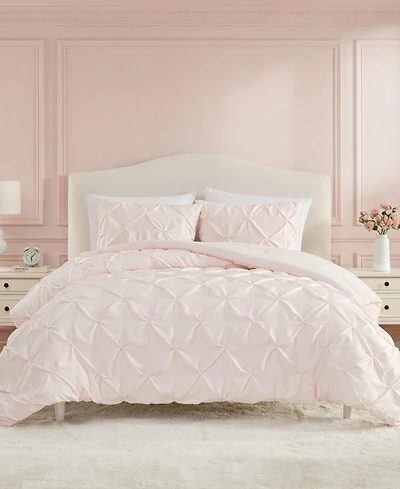 Laura Ashley Pintuck Solid Satin 2-Pc. Comforter Set, Twin Xl