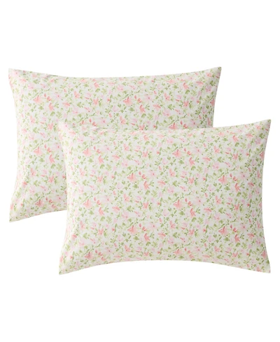 Laura Ashley Norella Cotton Percale Pillowcase Pair, King