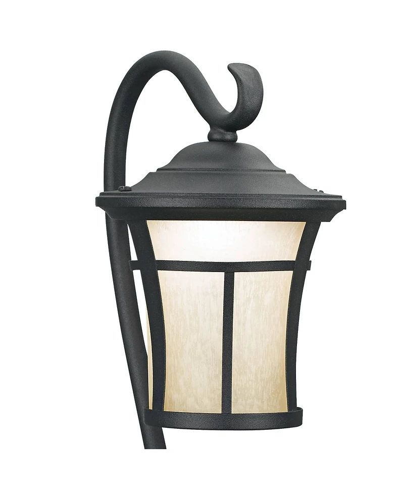 John Timberland Carriage 23" High Mission Outdoor Landscape Path Lights Porch House Set of 2 Led Bulb Textured Black Finish
