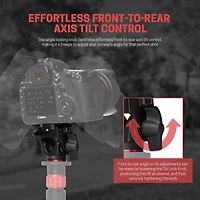 3Pod Tilt Head with Arca-Type Quick Release and Lever-Lock Clamp