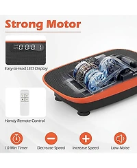 Sugift Portable 20 in Vibration Exercise Platform with Remote Control