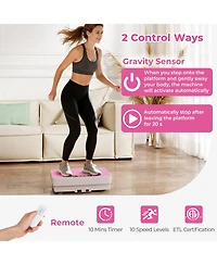 Sugift 17.5 in Smart Vibration Exercise Platform with Led Display