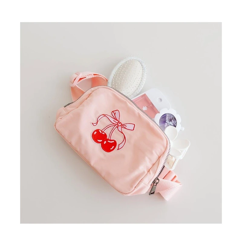Sweet Wink Cherry Coquette Patch Belt Bag
