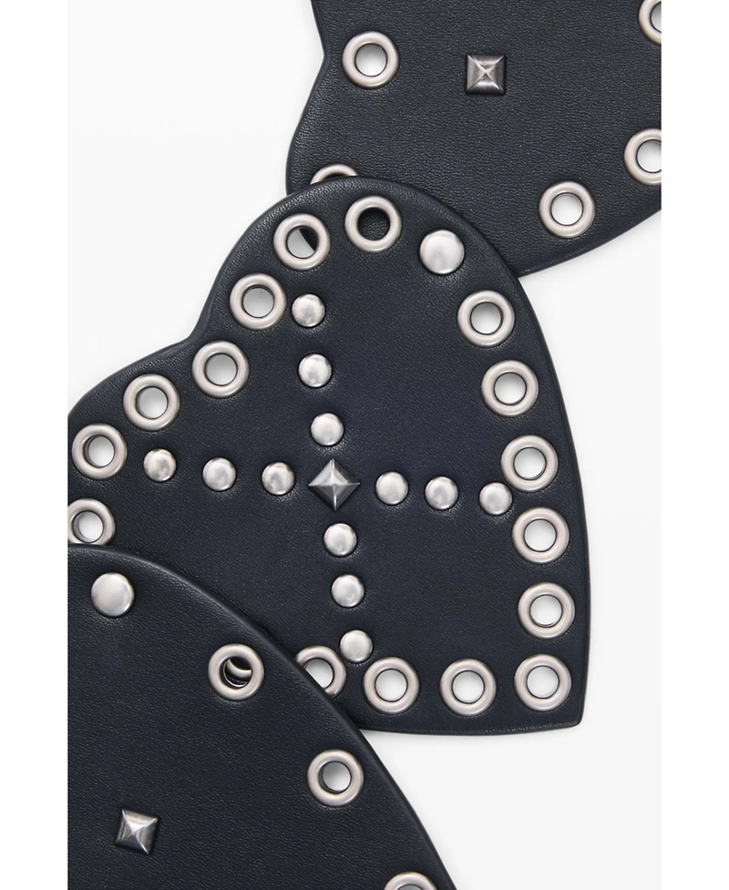 Desigual Women's Studded belt hearts