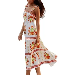 Cupshe Women's Cruising All Day Floral Maxi Beach Dress
