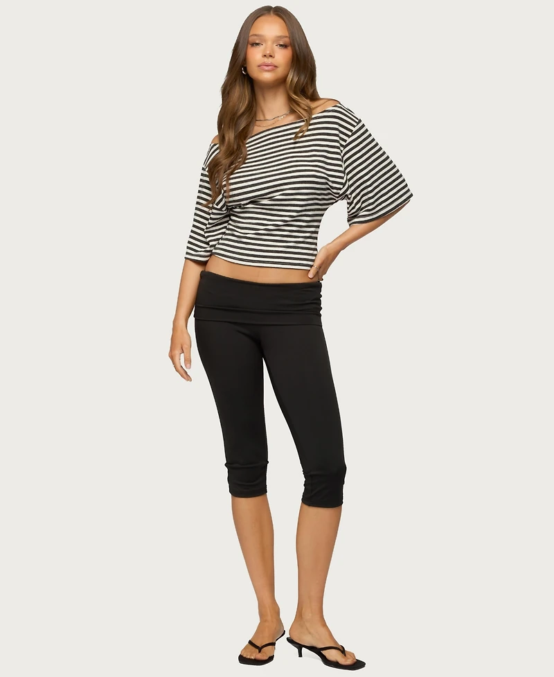Edikted Women's Jadan Striped Off Shoulder Top