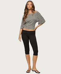 Edikted Women's Jadan Striped Off Shoulder Top