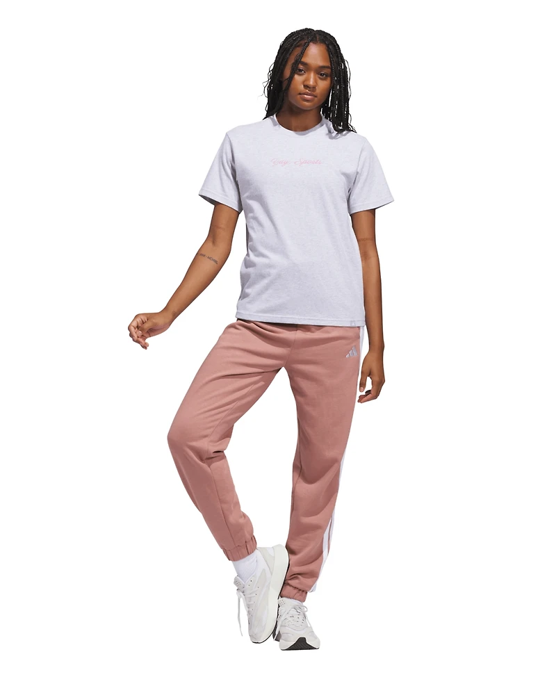 adidas Women's Sports Graphic Crewneck Cotton T-Shirt