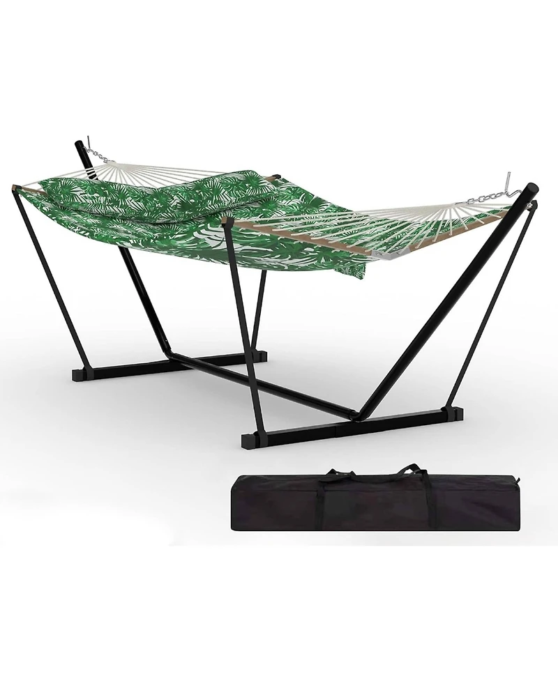 gaomon 450 Lbs Capacity, Double Outdoor Hammock for Patio, Backyard, Garden, Beach, Stripes