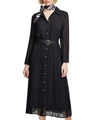 Elle Collection Women's Woven Pleated Dress