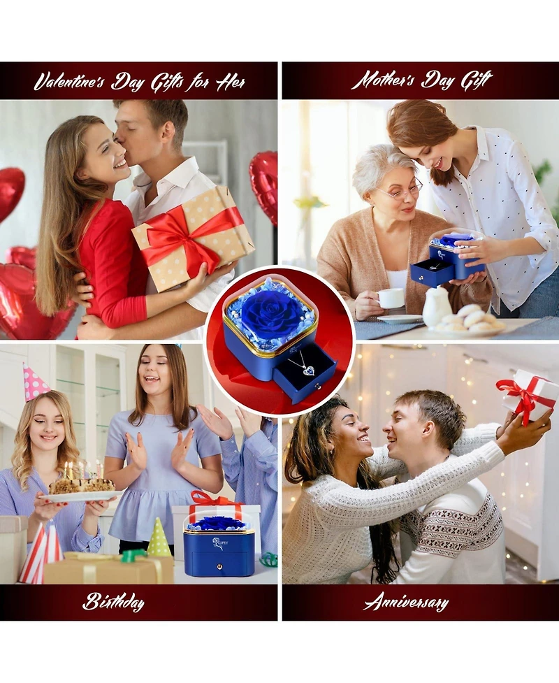 Gnuadz Preserved Heart Necklace Couple Mother Gift