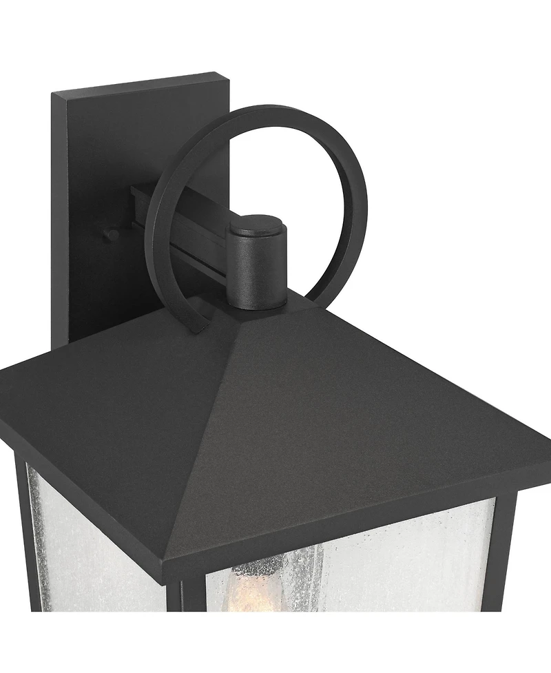 John Timberland Westmont 22"H Sand Black Outdoor Wall Light Set of 2