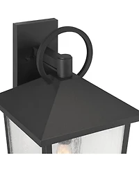 John Timberland Westmont 22"H Sand Black Outdoor Wall Light Set of 2