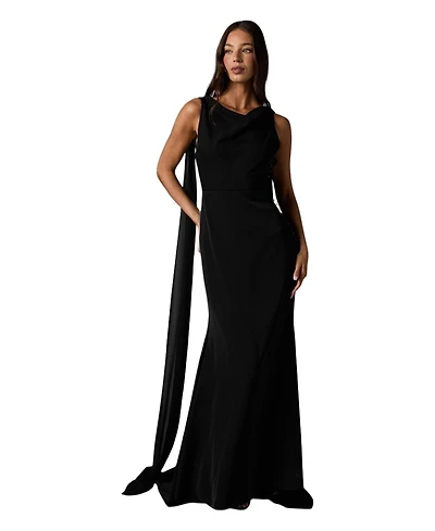 Coast Women's Cowl Back Crepe Maxi Dress