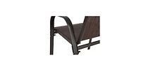 Flynama 4 Piece Outdoor Brown Patio Camping Chairs Breathable Textilene Fabric High Backrest Armrest Space Saving for Garden Pool Beach