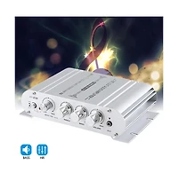 Artudatech 2.1 Channel Hi-Fi Amplifier - 80W Rms, Dc 12V for Car and Home Speakers