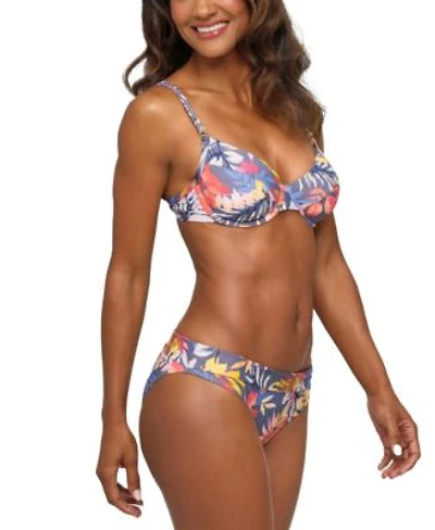 Tropical Print Underwire Bikini Top Bottom